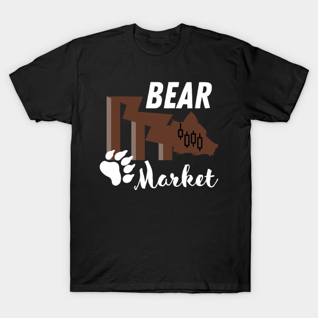 Bear Market Cryptocurrency T-Shirt by RedSparkle 